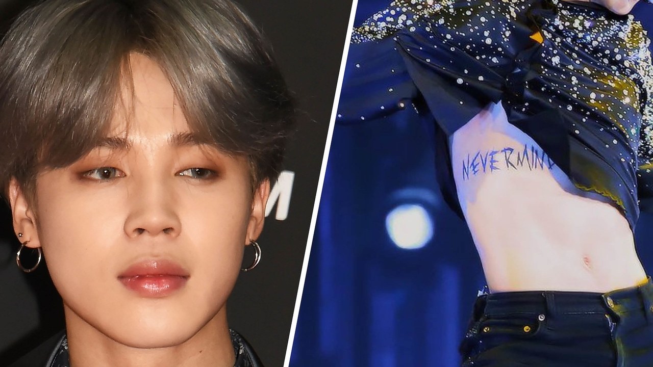 Le Tatouage Nevermind De Jimin Membre Du Bts Devient Viral Makeup Jet Home Of Beauty