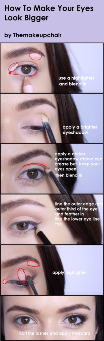 Makeup Tips & Tutorials : Comment rendre vos yeux plus grands - Makeup ...