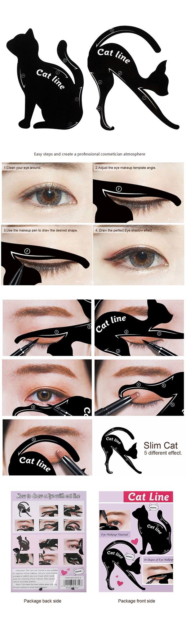 Makeup Tips Tutorials Oeil De Chat Eyeliner Stencil Maquillage Yeux Doublure Modeles De Gabarit Modele D Ombre A Makeup Jet Home Of Beauty Inspiration