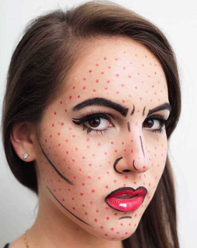 Makeup Tips Tutorials Maquillage Pop Art Pour Halloween Makeup Jet Home Of Beauty Inspiration